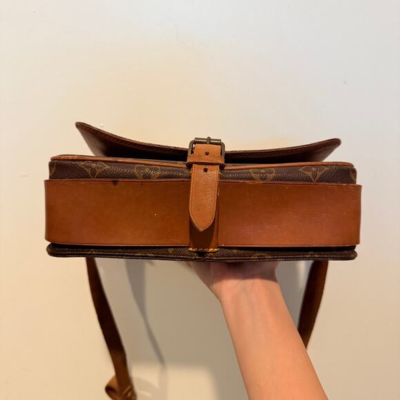 Louis Vuitton LV Cartouchiere GM Crossbody Shoulder Bag Brown Monogram - Picture 5 of 15